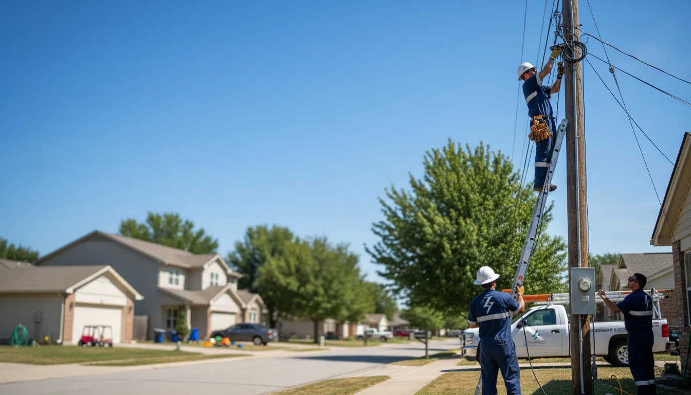 Residential electrician providing installation services in Regina, KY